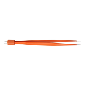 Pinzas bipolares rectas antiadherentes azules de Azicon - Pinzas autoclavables con tecnología de punta de plata maciza y conector estándar estadounidense de 2 pines - Product Image 6