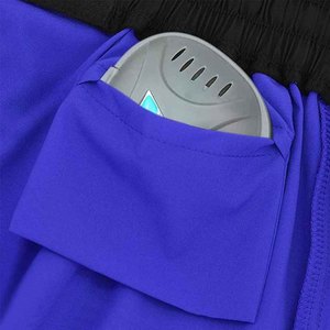 Shorts pour hommes violets à séchage rapide avec taille élastique et poches latérales, style sport décontracté, longueur courte, couleur unie, tissu tissé 2026 - Product Image 5