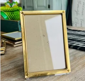 Luxury Finish Metal Glass Photo <b>Frame</b> Stylish <b>Picture</b> Display Home Interior Decor - Product Image 3