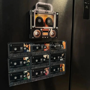 Reproductor de Música Magnético para Refrigerador con NFC y Reproducción Automática, Personalizado con Canciones, Mini Disco de Vinilo Negro, Regalo Decorativo - Product Image 4