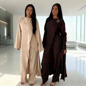 Abaya Moderna con Corte de Mariposa para Mujeres Musulmanas, Elegante, Estilo Dubai, Vestido Islámico Modesto, Ligero y Transpirable - Product Image 2