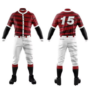 Uniforme de Béisbol Deportivo Informal Personalizado, Uniformes de Béisbol Nuevos con Diseño de Logotipo Impreso Personalizado de la Mejor Calidad, Venta al Por Mayor OEM - Product Image 4