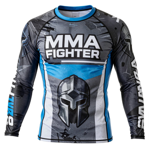 Rashguard de MMA de Alta Calidad, Ropa Deportiva Ecológica, Transpirable, de Secado Rápido, Manga Larga, Nailon y Poliéster - Product Image 3