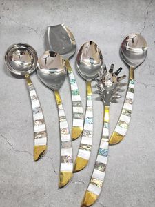Premium Stainless Steel Serving Spoons Durable Rust-Resistant Kitchen <b>Utensils</b> for Cooking Serving Gifting - Product Image 5