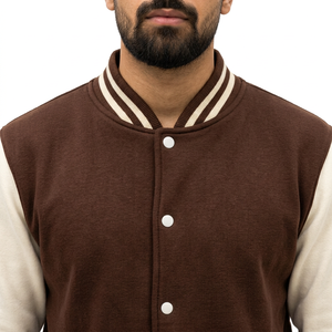 Chaqueta Casual de Cuello Alto, Cómoda, Ecológica y Transpirable, Estilo Letterman, Nueva Colección de Invierno 2026 en Venta Online - Product Image 4