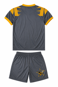 Ensemble d'uniformes de football américain unisexe à manches courtes, 300g, motif uni, respirant, style le plus récent, haute qualité, vente chaude, 100% coton - Product Image 2