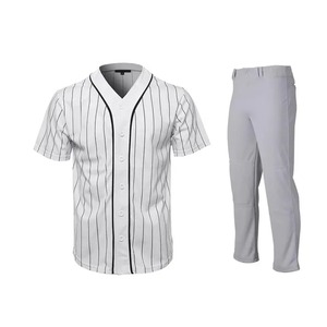 Maillot de baseball personnalisé pour homme, manches courtes, boutons sur le devant, gris et rouge, numéro 10, polyester respirant, toutes saisons, uniforme adulte - Product Image 2