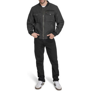 Chaqueta Bomber MA-2 de Mezclilla Vintage para Hombre, con Botones de Cuerno, Transpirable - Product Image 4