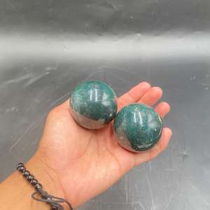Esfera de Jaspe Verde Natural de 5 cm, Cristal Pulido, Piedra Verde Decorativa, Esfera de Cristal Curativa para Decoración del Hogar y Colección - Product Image 3