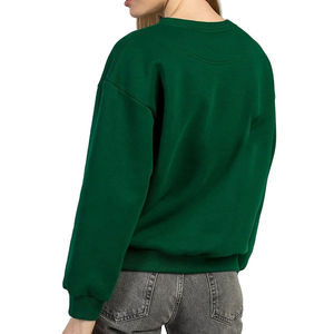 New Fashion Men's Oversized Sweatshirt <b>Thick</b> <b>Fleece</b> Crew Neck Loose Pullover Streetwear Winter Clothing Custom Print Logo - Product Image 4