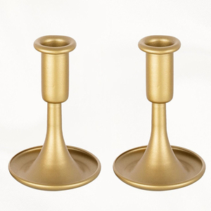 Christmas Vintage Brass <b>Candlestick</b> <b>Holder</b> Taper Candle <b>Holder</b> - Product Image 1