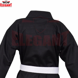 Ensemble de Kimono de Karaté Noir Confortable et Imprimé en Tissu Premium, en Polyester et Coton de Qualité Supérieure pour Arts Martiaux - Product Image 5
