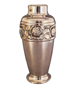 Jarrón Decorativo de Alta Calidad con Diseño Floral Plateado para Mesa de Sala de Estar y Decoración del Hogar, Elegante Adorno de la India - Product Image 2