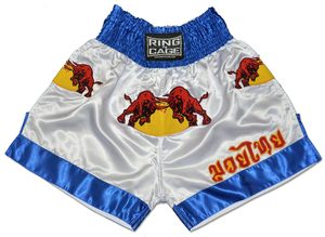 Muay Thai short lightweight breathable satin fabric custom logo <b>elastic</b> waistband training shorts gym wear for men women fitness - Product Image 5