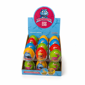 King House Surprise Dinosaur Egg, <b>Chocolate</b> and Biscuit Surprise Egg with Collectible Dinosaur Toy for Children - Product Image 3