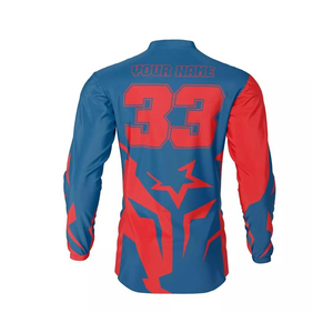 Maillot de motocross personnalisé respirant en maille à séchage rapide polyester/nylon à manches longues pour le cyclisme toutes saisons - Product Image 4