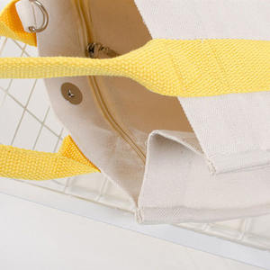 Sac fourre-tout en toile imprimé personnalisé avec logo et lettres, robuste, réutilisable, extra large, pour la plage, les courses, avec poignée d'épaule - Product Image 2