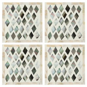 Wood Resin Checker Board <b>Coasters</b> Rectangle Table Mats Modern Eco Friendly <b>Drink</b> <b>Coasters</b> for Kitchen Dining - Product Image 3