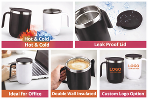 Mug à café en acier personnalisé sur mesure, cadeau pour la maison ou le bureau - Cadeau de remise de diplôme et de Noël - Product Image 2