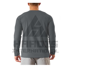 Camisetas Polo de Manga Larga para Hombre, Color Sólido, 100% Algodón, con Logotipo Personalizado - Product Image 2