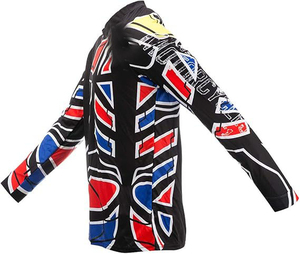 Jersey de Motocross Personalizado con Sublimación, Uniforme de Equipo de Carreras, Cuello en V, Ligero, Transpirable, de Secado Rápido, para Hombre - Product Image 5