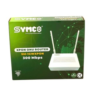 Symco xpon ONU SM-1GWXPON 1GE + 3FE 2.4GHz 300Mbps 5dBi รับสัญญาณสูง2เสาอากาศ SC TR069รองรับ epon/gpon ใยแก้วนำแสง1yr อุปกรณ์ - Product Image 2