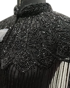 <b>Top</b> Trending Handbeaded Hand Embroidery Super Cool Fully Embellished Classic Bespoke Cape <b>Top</b> Blouse <b>Plus</b> <b>Size</b> Autumn Winter - Product Image 2