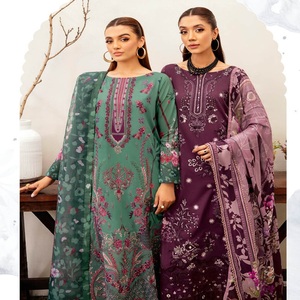 MASHAAL-12หรูหรา ramsha VOL สนามหญ้าคอลเลกชันการเย็บปักถักร้อยหนักเจ้าสาว lehnga salwar kameez - Product Image 5