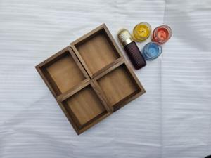 Cuenco de Madera Rústico Hecho a Mano para Velas |   Contenedor Decorativo para Velas de Lujo - Product Image 3