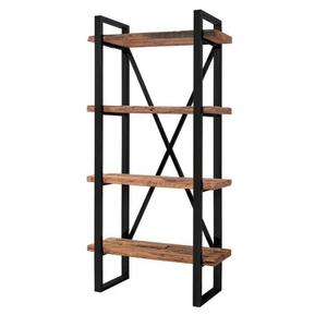 Étagère de salon moderne autoportante en bois industriel, modulaire, écologique, extensible, à 4 niveaux, durable, avec design sans dossier - Product Image 2