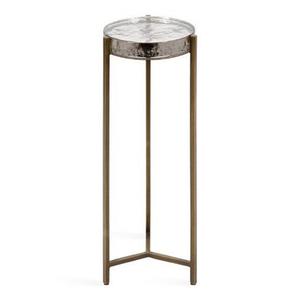 Mesa de Cóctel de Aluminio Refinado de Alta Calidad, Mueble Premium con Detalles Metálicos, Mesa Auxiliar para Hogar, Hotel, Vino y Bebidas, Latón - Product Image 6