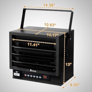 ZOKOP WiFi Smart Electric Garage Heater 7500W Ceiling Mount Space Heater 240 Volt Hard Wired Fan Forced Shop Heater WiFi - Product Image 1