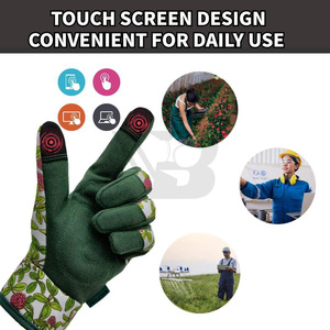 Guantes de Jardinería de Cuero Clásicos OEM Extra Pequeños para Hombre y Mujer, con Revestimiento de Látex, Color Amarillo Natural, Impermeables, para Uso Diario en Exteriores - Product Image 4