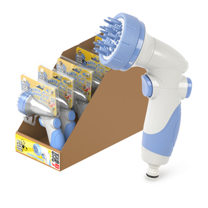 Buse de pulvérisation TPR+ABS pour le bain des animaux avec brosse TPR douce pour la peau et jets à pression variable - Product Image 1