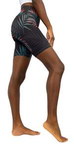 Shorts Deportivos de Cintura Baja para Mujer, Estampado Floral, Secado Rápido, Transpirables, de Spandex y Algodón, Ajuste Deportivo, Cintura Elástica, Tejido de Punto - Product Image 5