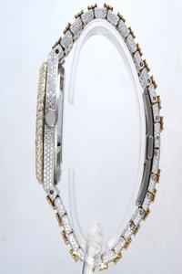 Reloj de Pulsera de Lujo Hecho a Mano, Personalizado, Completamente Cubierto de Diamantes, Claridad VVS, Moissanita, Estilo Hip Hop, Caja de Acero y Esfera de Cristal - Product Image 4