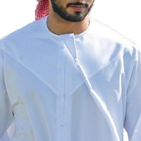 Jubbah à manches longues, vêtements formels, thobes, vêtements islamiques traditionnels, thobe arabe blanc pour hommes
