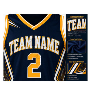 Uniformes de Baloncesto, Jersey con Bordado Tackle Twill de Última Moda, Diseño de Uniforme de Baloncesto Personalizado, Ropa Deportiva, Uniforme de Baloncesto para Equipos - Product Image 4