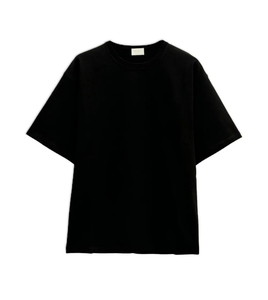 Camiseta de Algodón Lisa de Gran Tamaño, Manga Corta, Cuello Redondo, Color Sólido, Informal, para Hombre, Largo Regular, Tejido de Punto, Personalizada - Product Image 4