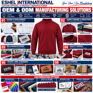Sudaderas con cuello simulado y opciones personalizadas de 300 GSM. Fábrica de ropa personalizada para compradores mayoristas y marcas de moda a nivel mundial. - Product Image 5