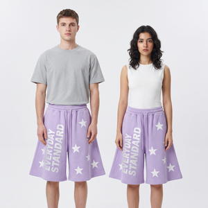 Pantalones Cortos Deportivos Unisex Holgados de Gran Tamaño, Ajuste Suelto, Tejido Grueso de Poliéster/Algodón, Resistentes al Viento, Transpirables, Ecológicos, Casuales, para Invierno - Product Image 1