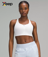 XEEP Soutien-gorge de sport pour femme de haute qualité XC-SB-167, uni, simple, respirant, bretelles réglables, coussinets amovibles, maintien élevé, séchage rapide