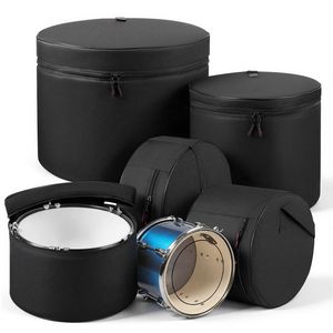 Juego de 5 Fundas Acolchadas para Batería de 600D, para Bombo de 22'', Tom de 12/13/16'' y Caja de 14'', Ligeras y con Acolchado Grueso - Product Image 1