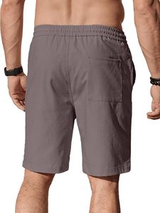Pantalones Cortos Personalizados para Hombre con Logotipo Frontal, 100% Algodón Satinado, Transpirables, Cintura Media Elástica, Venta al Por Mayor, Todas las Tallas y Colores - Product Image 2