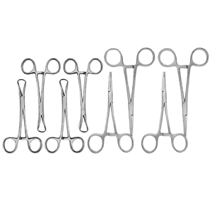 Kit de 25 Piezas para Esterilización de Perreras, Instrumentos Quirúrgicos Veterinarios de Acero Inoxidable para Ovariectomía, Acabado Dorado - Product Image 3