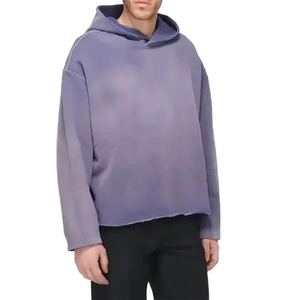 Sweat-shirt à capuche oversize moderne délavé à l'acide, coupe tendance, texture douce, durable, style vintage - Product Image 2