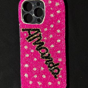 Coque de téléphone portable chic et élégante avec broderie nœud papillon et pâtes, design unique sur le thème alimentaire pour Apple iPhone 2025 - Product Image 1