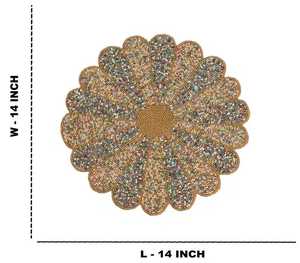 Wholesale Beaded Embroidery Placemat Artistic <b>Table</b> <b>Mat</b> for Dining and Events - Product Image 4