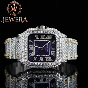 Direct Factory Supply Mossinate Luxury Stainless Steel Silver <b>Watch</b> Water Resistant Designer Timepiece with Genuine Diamonds - Product Image 1