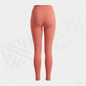 High Waist Full Length <b>Leggings</b> Solid Color Seamless Stretch Knitted <b>Women's</b> Yoga Pants All Seasons Wear - Product Image 2
